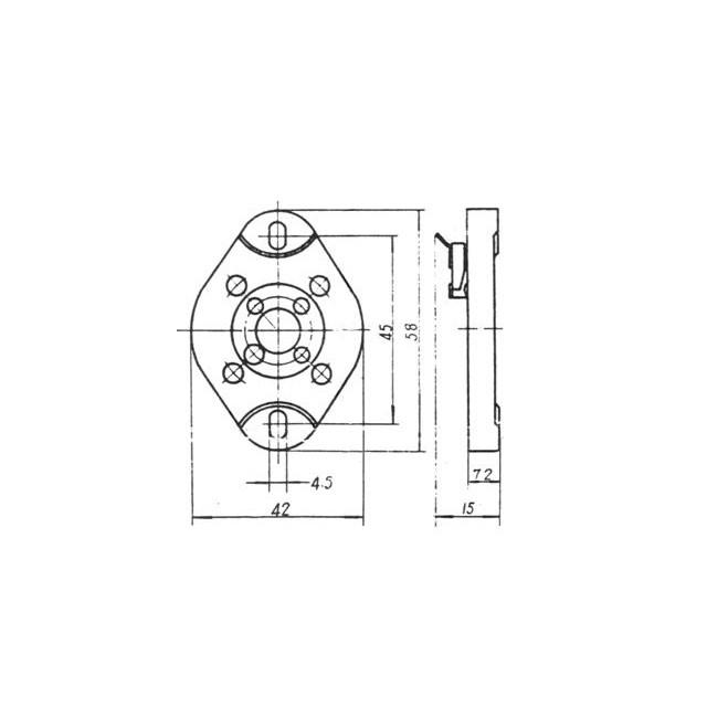 金メッキ 4ピン 真空管ソケット |  | 02