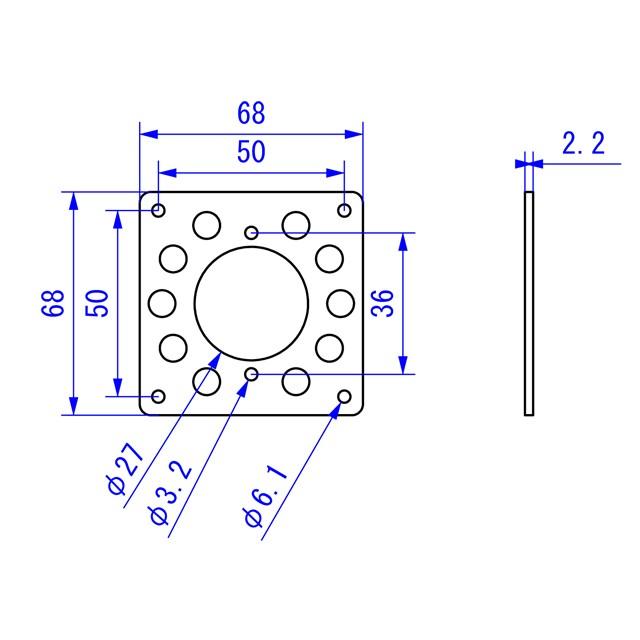 アルミ 真空管ソケット プレート EL34 5AR4 |  | 01