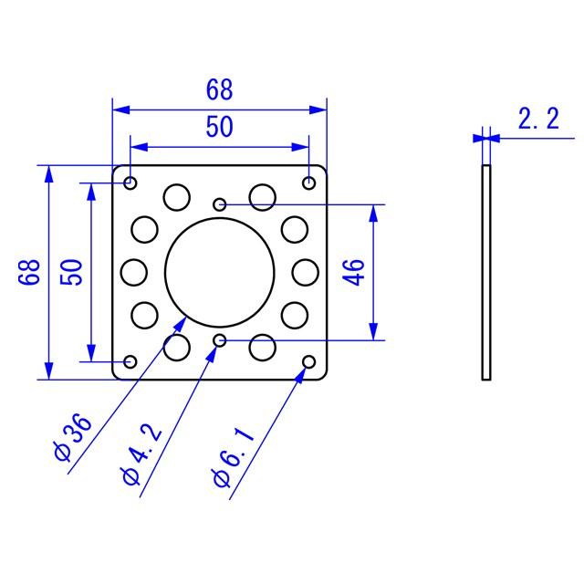 アルミ 真空管ソケット プレート 2A3C 300B |  | 01