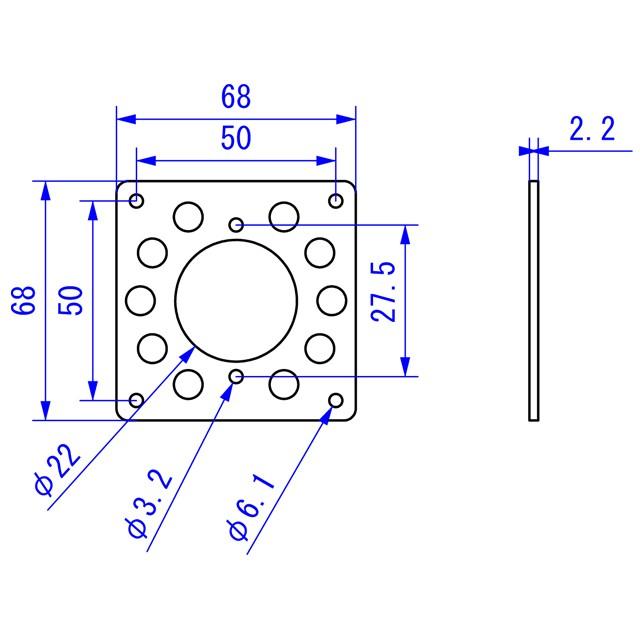 アルミ 真空管ソケット プレート MT管ソケット |  | 01