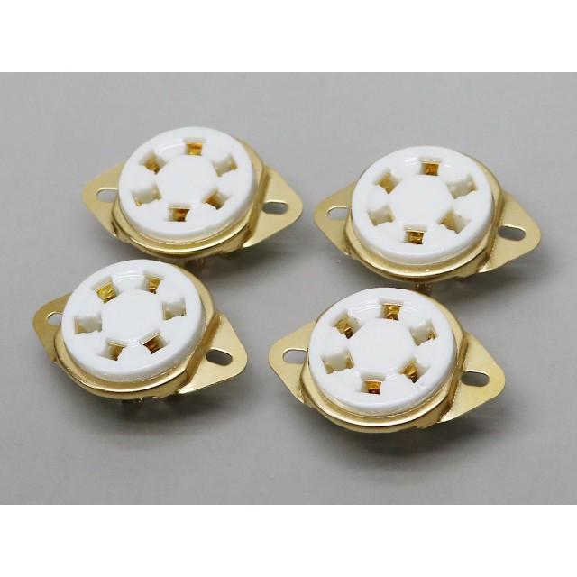 金メッキ 6ピン 真空管ソケット | 