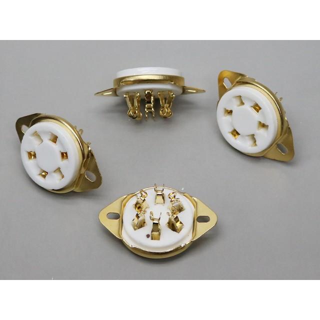 金メッキ 6ピン 真空管ソケット |  | 01