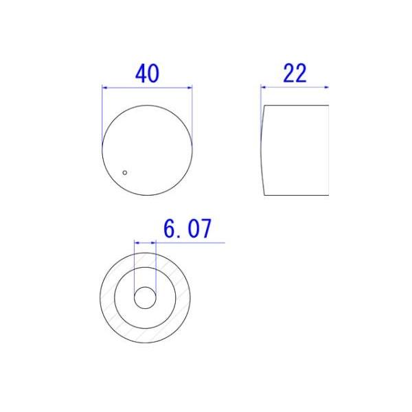 40mm(6.0)アルミ削り出しツマミ |  | 02