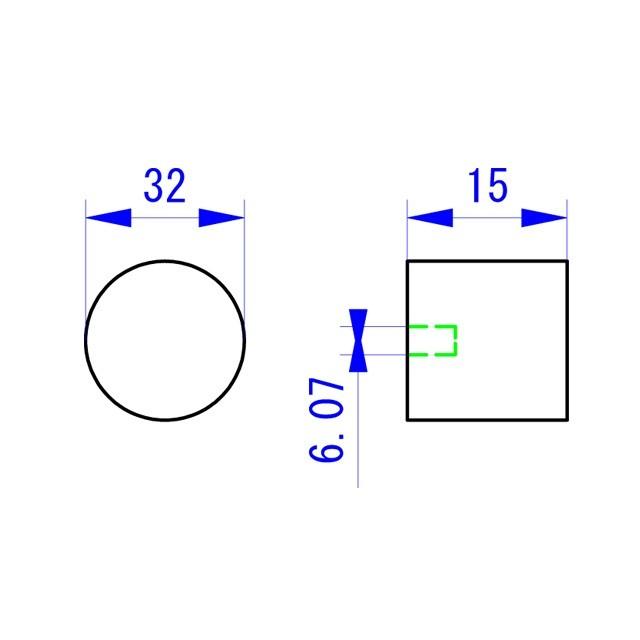 32mm(6.0)アルミ削り出しツマミ : サムテック01 - 通販 - Yahoo 32mm(6.0)アルミ削り出しツマミ : サムテック01 - 通販 - Yahoo