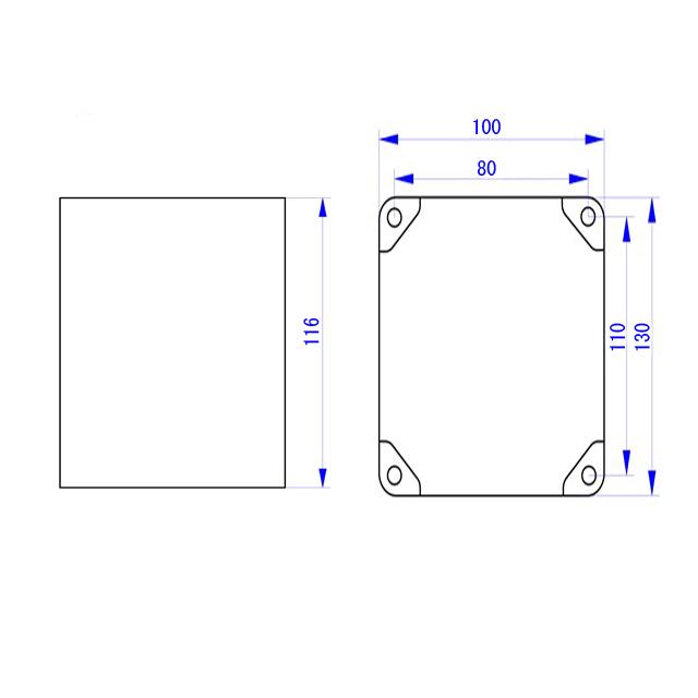 100(W)×116(H)×130(D) アルミトランスケース トランスカバー |  | 04