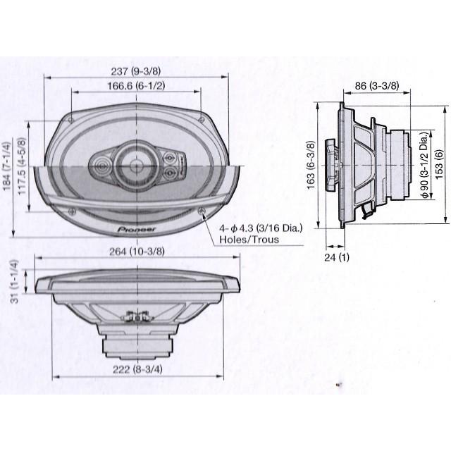 パイオニア TS-A6990F 6×9インチ 5Way カースピーカー |  | 05