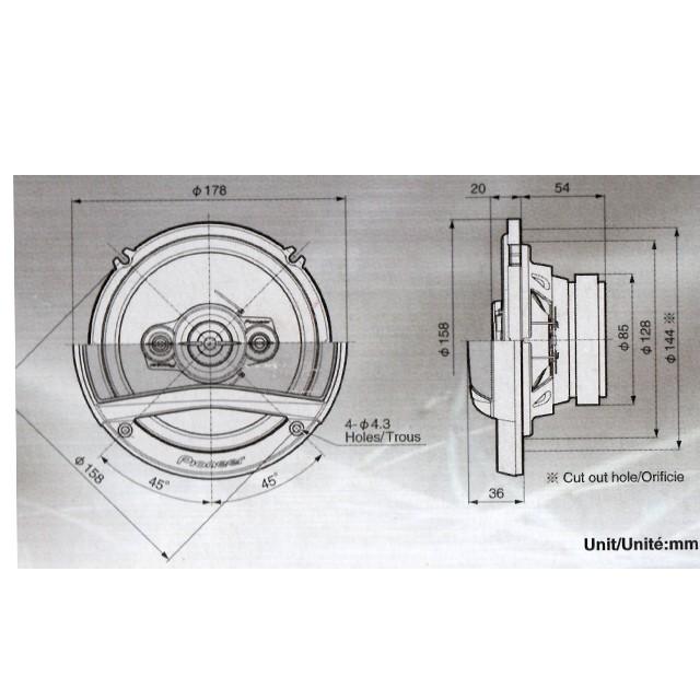 パイオニア TS-A1686S 16cm 4Way カースピーカー |  | 05