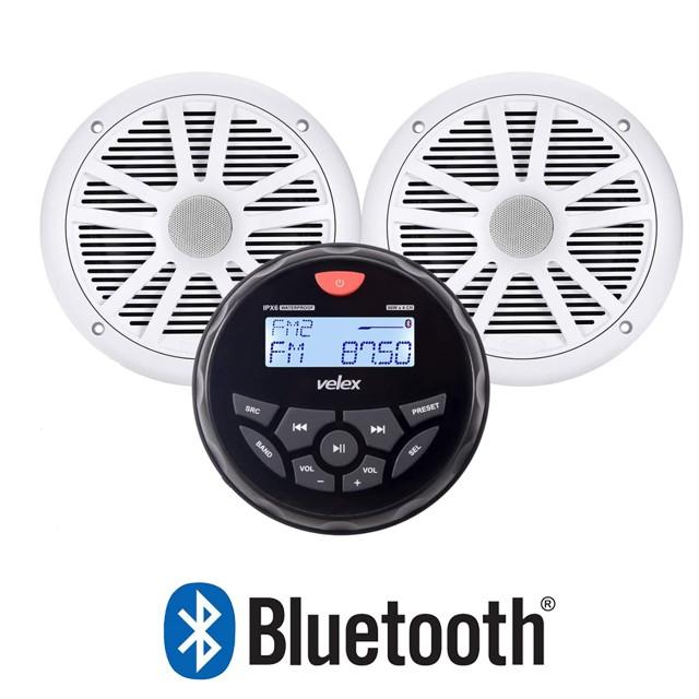 防水マリンデッキ ブルートゥース 6.5インチ防水スピーカー : uh0060  