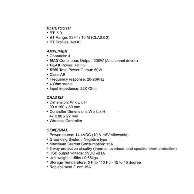200W 4ch 防水ブルートゥースアンプ 防水マリンデッキ マリンジェット |  | 06
