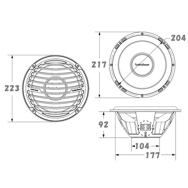 ロックフォード 8インチ 防水ウーハー マリンウーハー 20cm ROCKFORD |  | 04