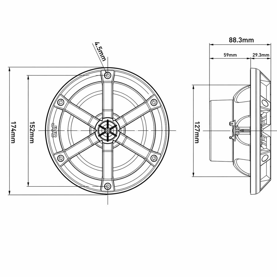 JVC 2WAY 防水マリンスピーカー 6.5インチ 防水スピーカー |  | 06