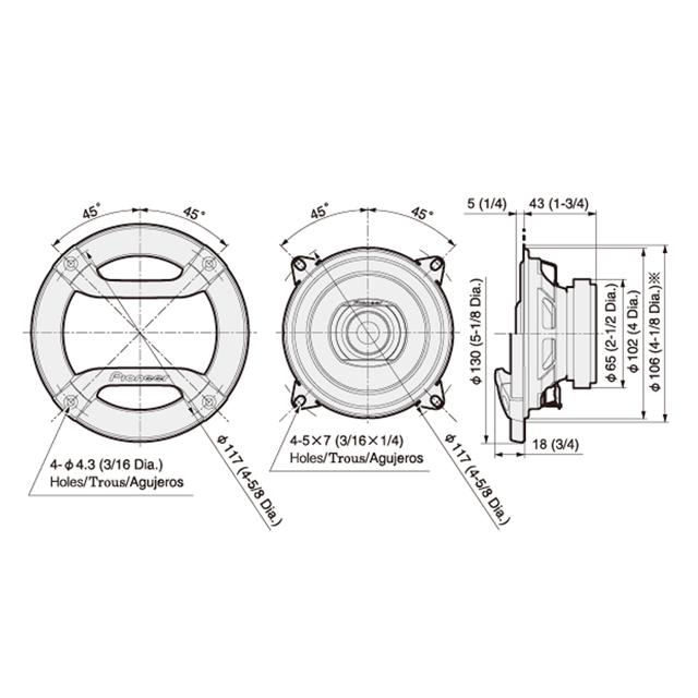 パイオニア  TS-F1035R 10cm 2Way カースピーカー |  | 05