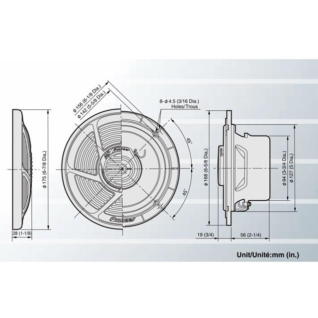 パイオニア 6.5インチ マリンスピーカー 2way 防水スピーカー |  | 02
