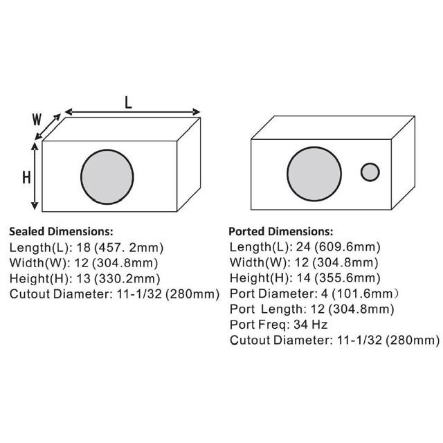 【海外取り寄せ商品】1000W 12インチ サブウーハー 30cm |  | 03