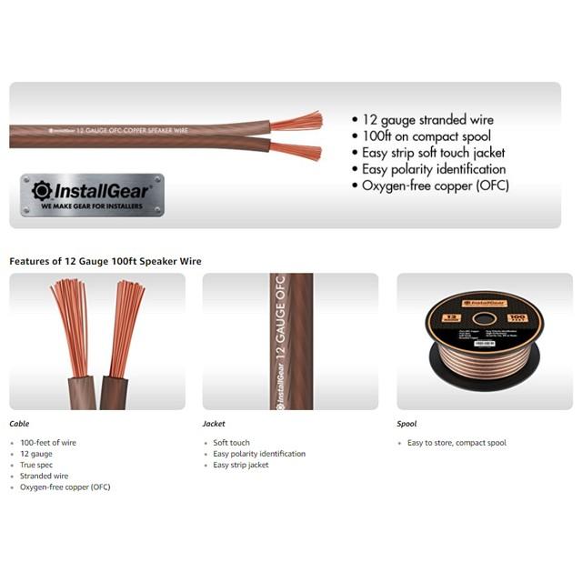 【海外取り寄せ商品】OFC 12ゲージ 30m スピーカーケーブル 無酸素銅 |  | 02