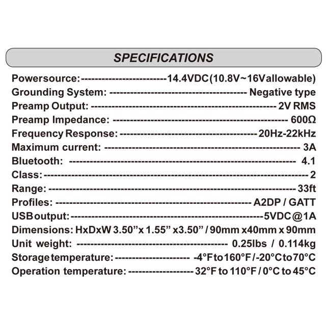 防水ブルートゥース受信機 RCA出力 マリンBluetooth受信機 |  | 06