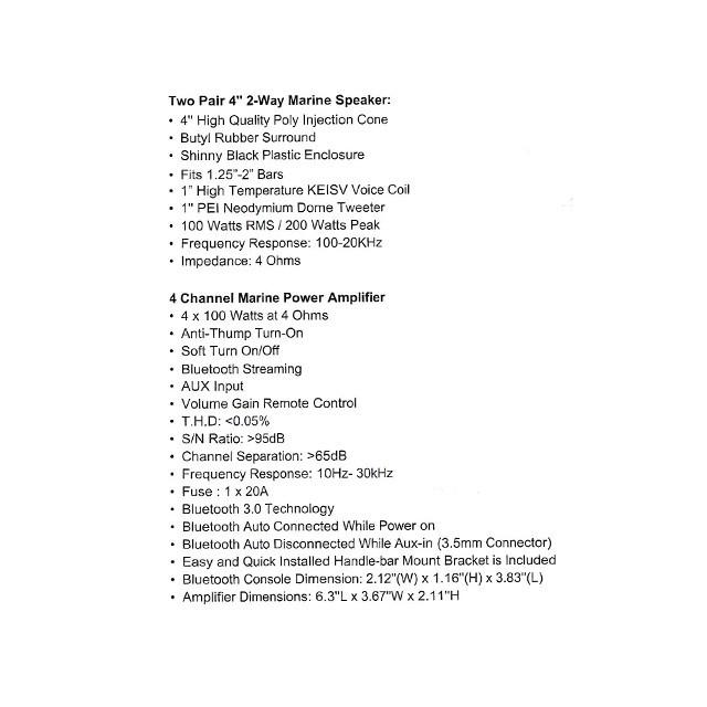 2Way 防水マリンスピーカー 防水Bluetoothアンプ付き |  | 06