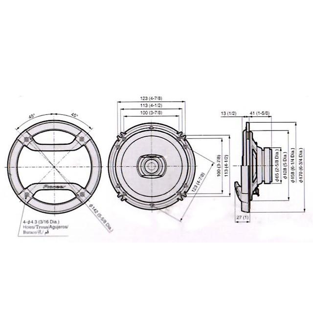 パイオニア TS-F1634R 16cm 2Way カースピーカー |  | 03