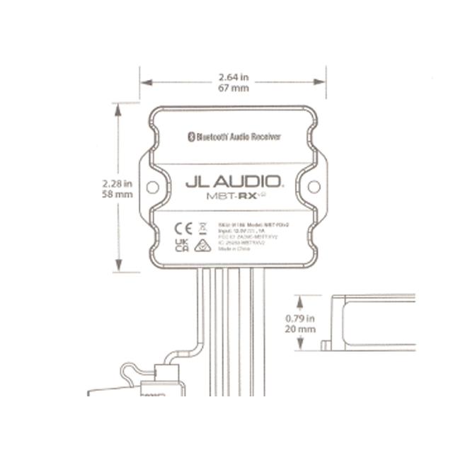 JL Audio MBT-RX 防水ブルートゥース受信機 RCA出力 マリン JL Audio MBT-RX 防水ブルートゥース受信機 RCA出力 マリン