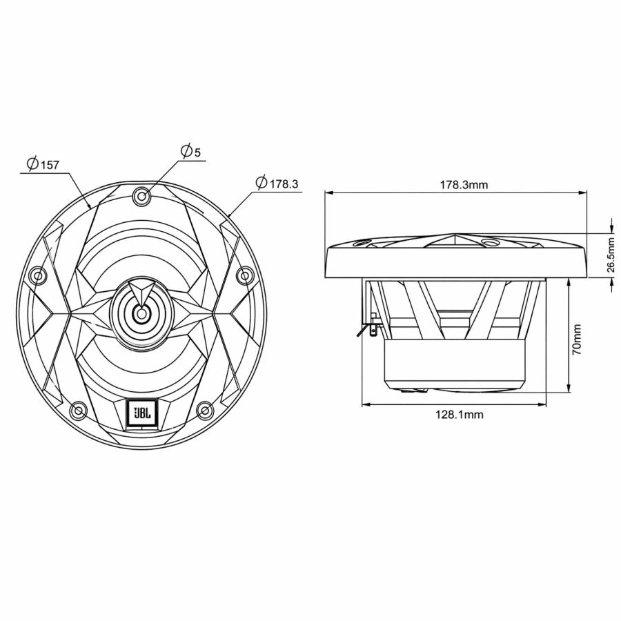 JBL 6.5インチ マリンスピーカー 2way 防水スピーカー |  | 06
