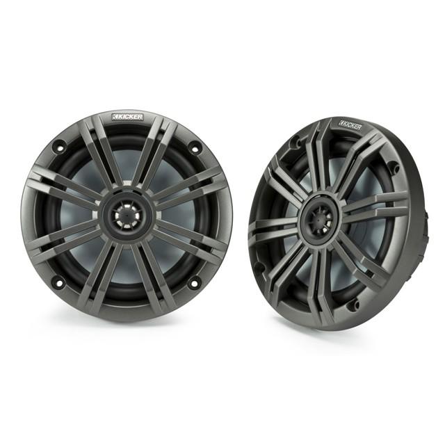 kicker マリン　スピーカー Kicker キッカー 6.5インチ Charcoal LED マリンスピーカー (QTY
