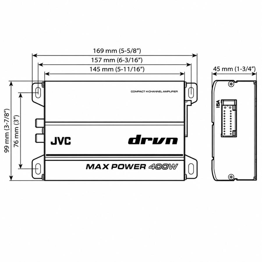 400W JVC 4ch 小型アンプ マリンパワーアンプ |  | 06