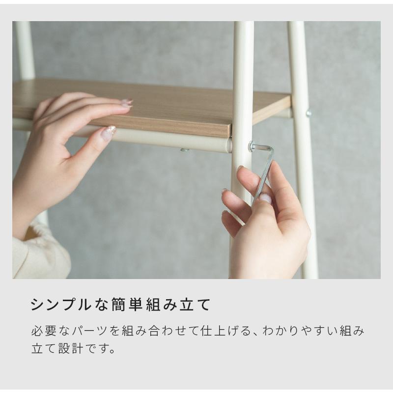 コートハンガー 幅100cm ハンガーラック 洋服収納ラック シンプル 洋服掛け シェルフ コート掛け 収納 棚 | ブランド登録なし | 15