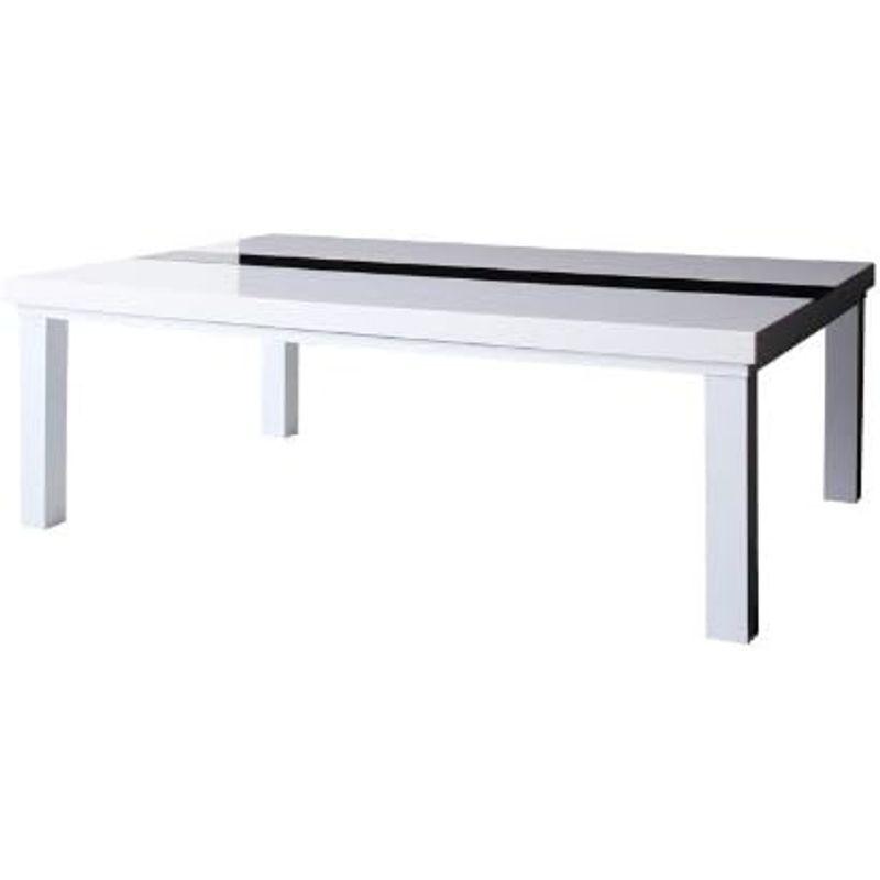 【値下げ⭕️】 家具 鏡面仕上げ アーバンモダンデザインこたつテーブルVADIT バディット《ＵＶ塗装仕上げ、薄型ヒーター》 (ラスターホワイト， 長方形(120 【QG8318094379】(30148円)