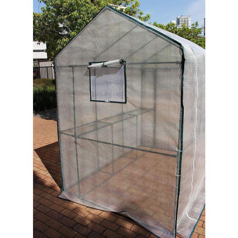 家庭用温室・ハウス マルハチ産業 組立式簡易温室 スーパージャンボ 103157 奥行220×高さ216×幅150cm - 1