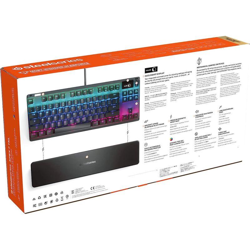 希少！！】 SteelSeries ゲーミングキーボード テンキーレス 赤軸 有線