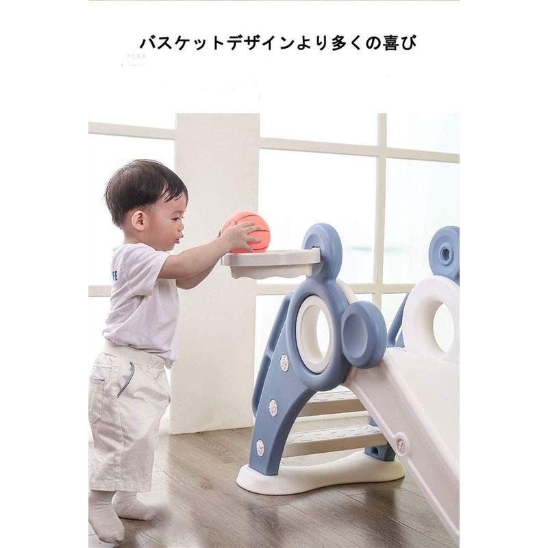 dzannc 滑り台 折りたたみすべり台 安全設計バスケットボール付き ボール付き 対象年齢1歳?6歳 遊具 キッズ 誕生日 クリスマス プ 滑り台 折りたたみすべり台 安全設計バスケットボール付き ボール付き 対象年齢1歳 6歳 遊具 キッズ 誕生日 クリスマス プ