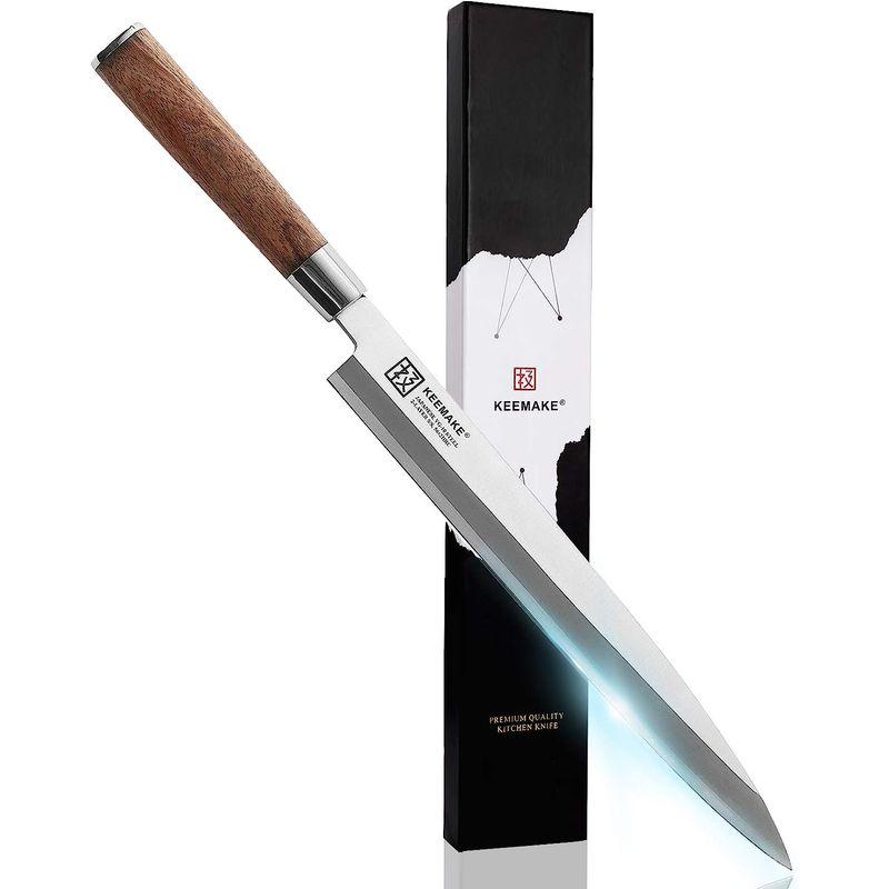 KEEMAKE 包丁 柳刃包丁 240mm VG10 出刃包丁 刺身包丁 片刃 黄檀 和