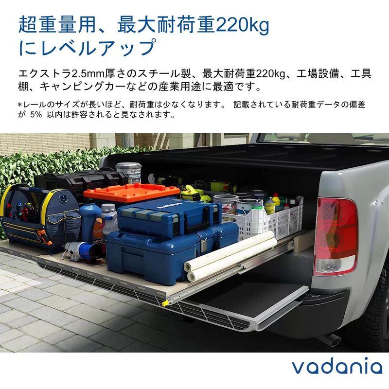 ハードウェア　VADANIA　ロック付き　超重量用スライドレール　Duty引き出しスライド　Heavy　かんぜんな拡張ボール　VD2576　1500mm