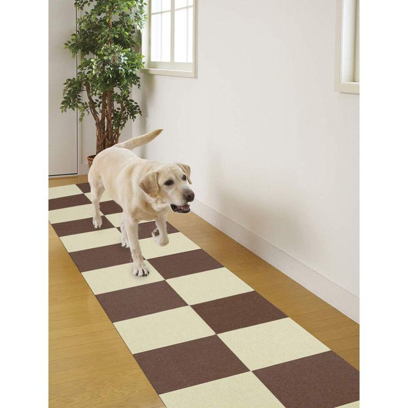 ローボード ペット用品 床に吸着 ズレない ペット用 マット カーペット 滑り防止 撥水 消臭 犬 保護 タイルマット 50枚入 30x30cm 3mm 日本製 ( 【1907627393】(11715円)