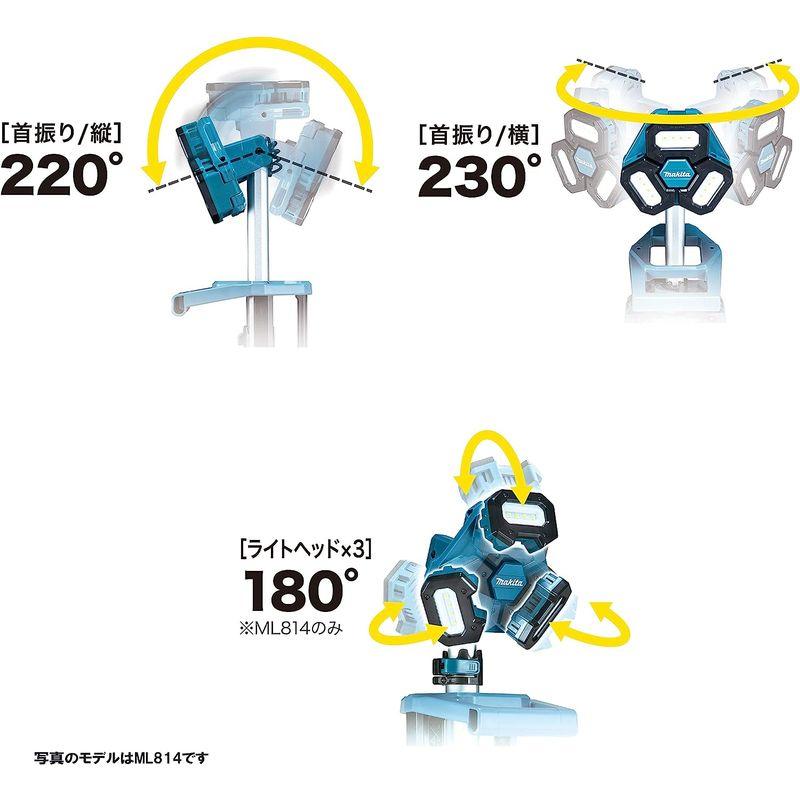 工具　マキタ(Makita)　充電式タワーライト　バッテリ・充電器別売　ML813　本体のみ　青