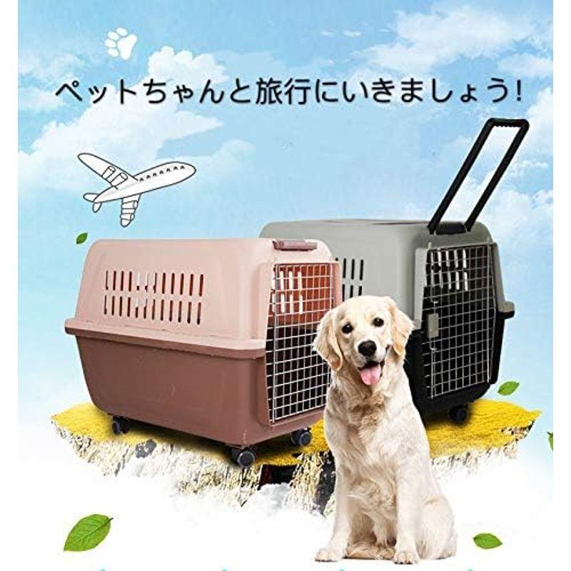 美品 ペット用品 N&S ペット猫犬スーツケース航空輸送ボックス、旅行犬小屋ポータブル猫ケージペット用品 キャットドッグカーボックス 航空輸送委託販売用スーツ 【I2737236731】(16810円)