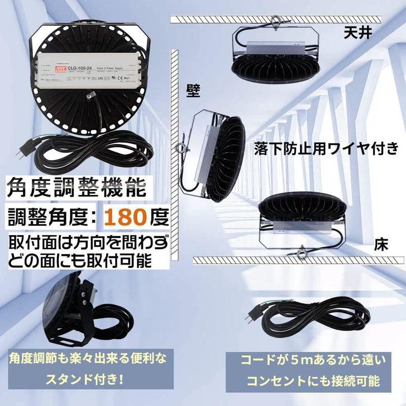 照明器具　ufo型led高天井照明200W　32000lm高?度　1000W水銀灯相当　円盤型LED投光器　ハイベイライト水銀灯相当　高天井用le