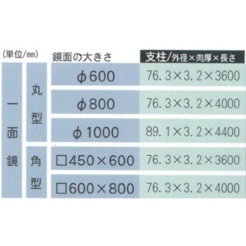 駐車場用アクリル丸型カーブミラー　ナック・ケイ・エス　アクリル丸型カーブミラー　φ600　設置基準合格品　1MACO600S