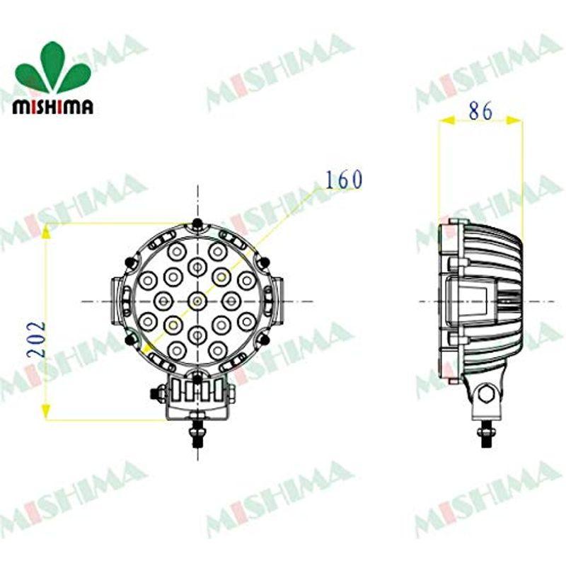 作業灯　4台セット作業灯　led　LEDライト　24v　LED　led　サーチライト　集魚ライト　集魚灯　防水　投光器　汎用　丸型　広角　l