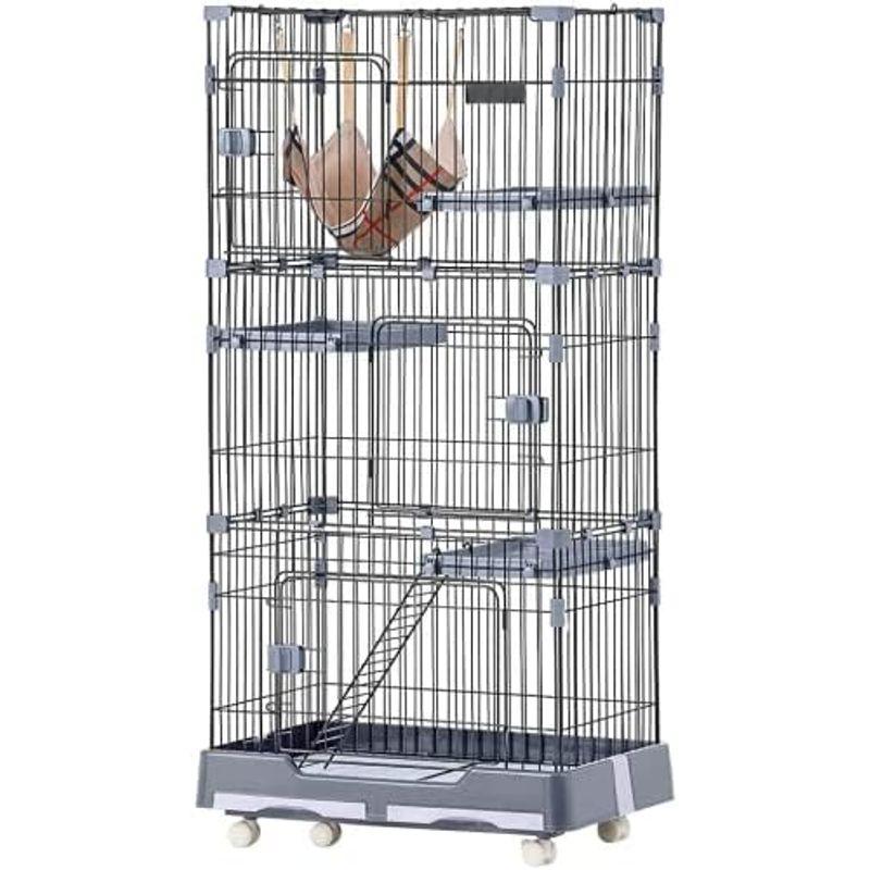 ペット用品 牧小苫＼ｍｓｍｒペットケージ 猫ケージ ルームケージ トイレ付き 引き出し付 キャスター付 猫 キャットゲージ 組立簡単 ケージ3段 cm 猫ケージ ルームケージ トイレ付き 引き出し付 キャスター付 猫 キャットゲージ 組立簡単 ケージ3段