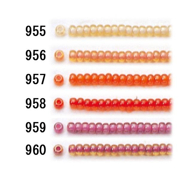 Toho シードビーズ 糸通し 丸小ビーズ 1m入り No 955 960 T Seed 1mp S955 960 サン びーどる 通販 Yahoo ショッピング