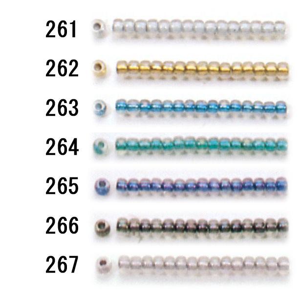 TOHO シードビーズ バラ 丸小 ビーズ 7g No.261~267 : サン・びーどる