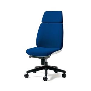 プラス U CHAIR（ユーチェア） KC-UC52SEL【ホワイトシェル/ハイバック/樹脂脚/肘なし】【幅610mm×奥行607mm×高さ1013〜1101mm】