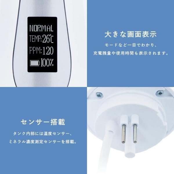 ドリテック 口腔洗浄器 ジェットクリーン FS-100 USB ウォーターピック 強力洗浄 5モード デンタルフロス IPX7防水 充電式の画像