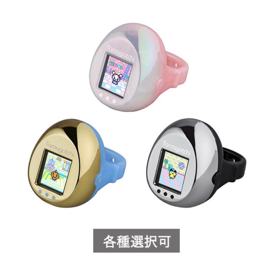 予約商品】 Tamagotchi ring Pink&Pearl White / Blue&Metalliic Gold