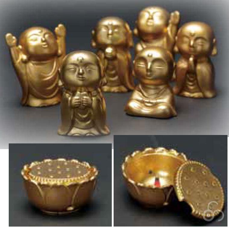 織田幸銅器 シリーズ無心(六心)地蔵 慈愛 305-04 置物 オブジェ