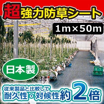 11/1から値上) キンボシ 超強力防草シート 1m×50m 7634 : サンワ