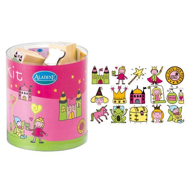 アラジン フレンチスタンプ15キット フェアリーランド Ad3315 知育玩具 大容量の15個入り スタンプ キャラクター はんこ サンワショッピング 通販 Paypayモール