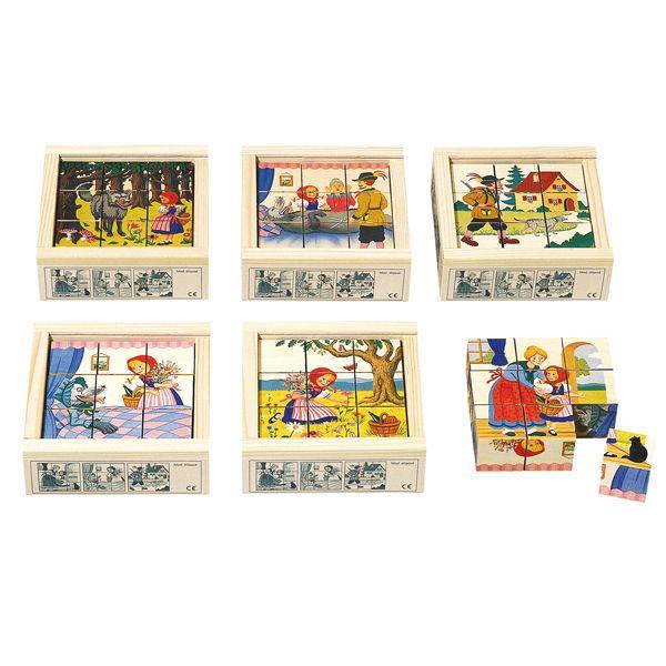 ATELIER FISCHER 六面体パズル・9pcs・赤ずきん AF907 知育玩具 パズル 出産祝い 木製 おもちゃ 0歳 1歳 2歳 3歳 4歳 赤ちゃん 孫