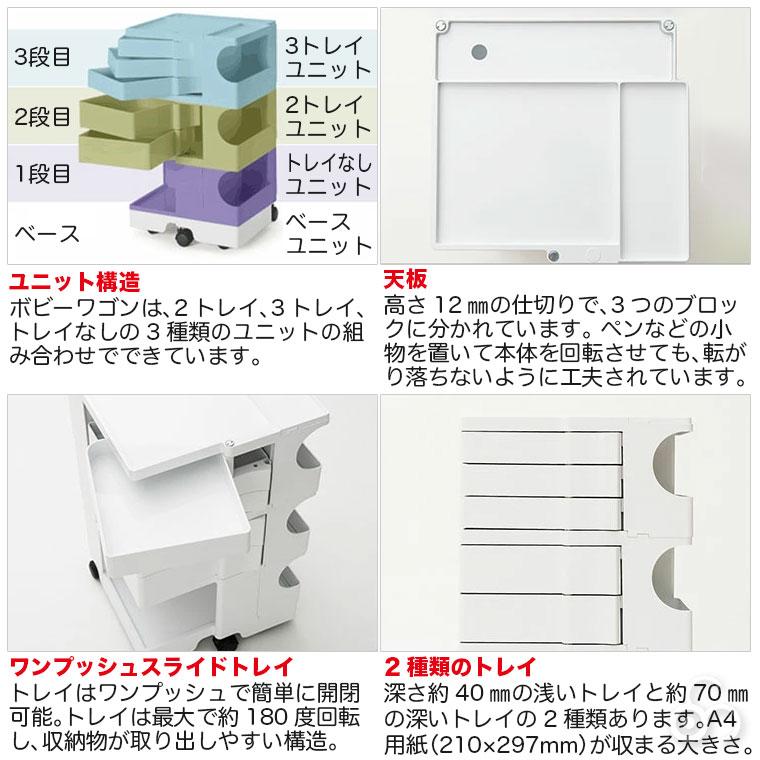 B-LINE（ビーライン） 旧商品 ボビーワゴン 4段8トレイ (正規保証2年